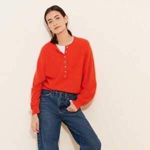 Free People Porta Cashmere Henley Size M